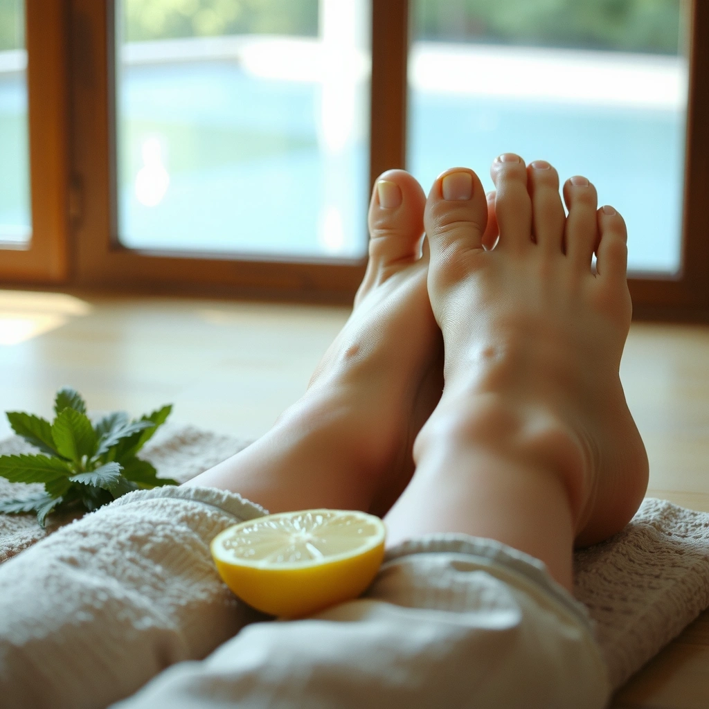 Chłodzący rytuał dla stóp